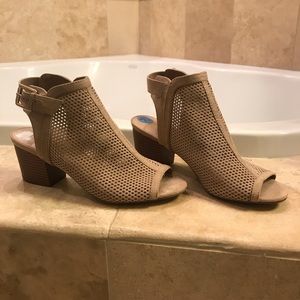 Tan booties